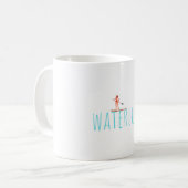 Paddleboarding mit Wasserlust Kaffeetasse (Vorderseite Links)