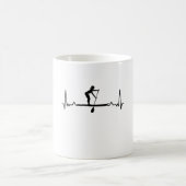Paddleboarding Sup Girls Herzschlag Geschenk Kaffeetasse (Mittel)