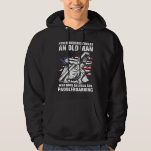 Paddleboarding-Vater Christian Paddle Board Großva Hoodie