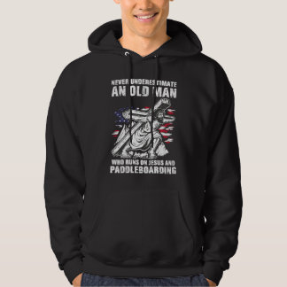Paddleboarding-Vater Christian Paddle Board Großva Hoodie