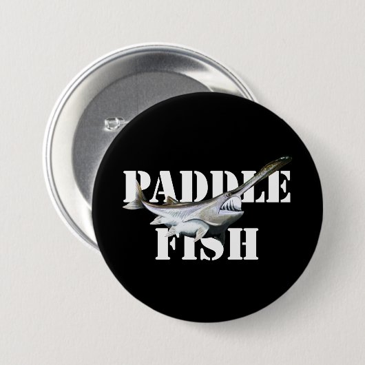 Paddlefisch Button (Vorne & Hinten)