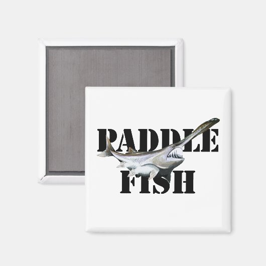 Paddlefisch Magnet (Vorderseite/Rückseite)