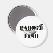 Paddlefisch Magnet (Vorderseite/Rückseite)