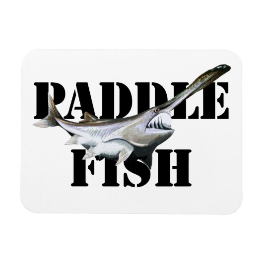 Paddlefisch Magnet (Horizontal)