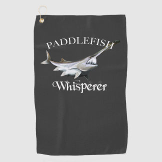 Paddlefish Whisperer Dark Fishing Handtuch