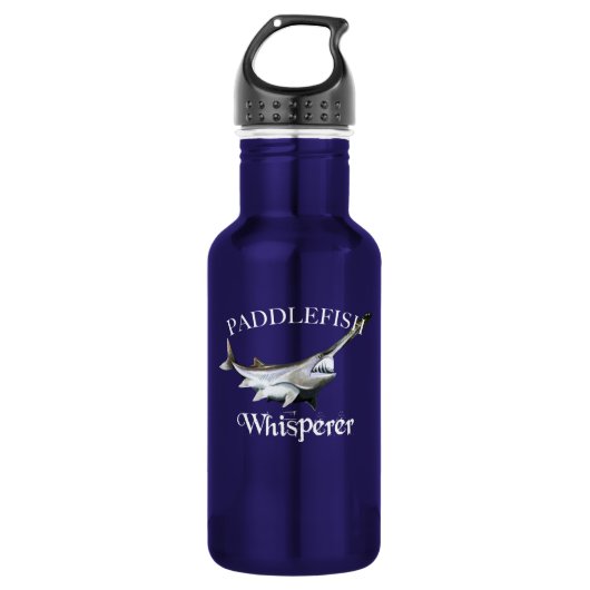 Paddlefish Whisperer Edelstahlflasche (Vorderseite)