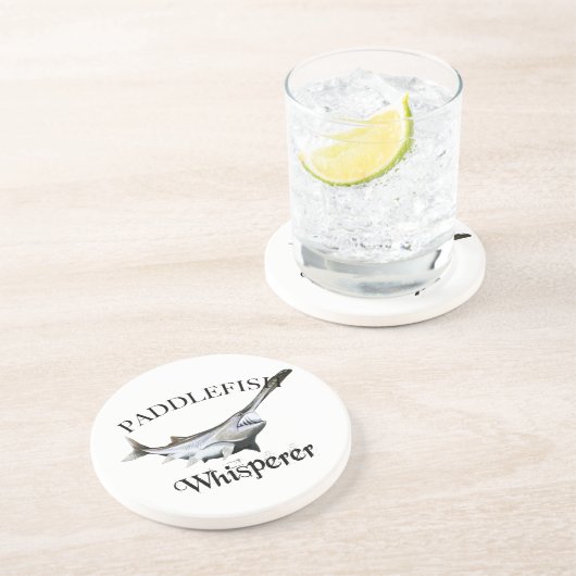 Paddlefish Whisperer Getränkeuntersetzer (Seite)
