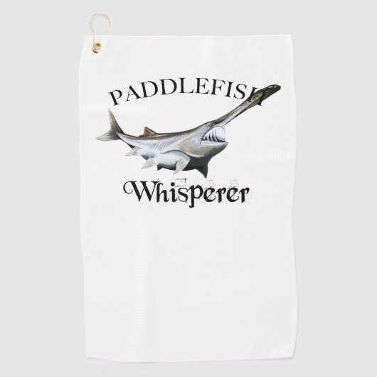 Paddlefish Whisperer Leichtfisch Handtuch (Vorderseite)