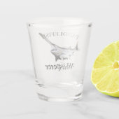 Paddlefish Whisperer Schnapsglas (Rückseite)