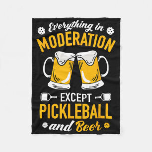 Paddlell Tennis - Dminton Beer Tasse Picklell and Fleecedecke