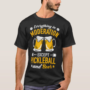 Paddlell Tennis - Dminton Beer Tasse Picklell and  T-Shirt