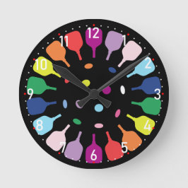 Paddlepalooza O’Clock Pickleball Runde Wanduhr