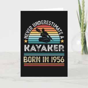 Paddler geboren 1956 70. Geburtstagsgeschenk für P Karte