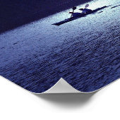 Paddlerrückzug Poster (Ecke)