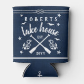 Paddles im Lake House Anchors Custom Navy Strike Dosenkühler (Vorderseite)