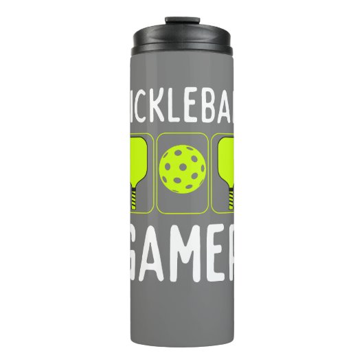 Paddles und Ball Thermosbecher (Vorderseite)