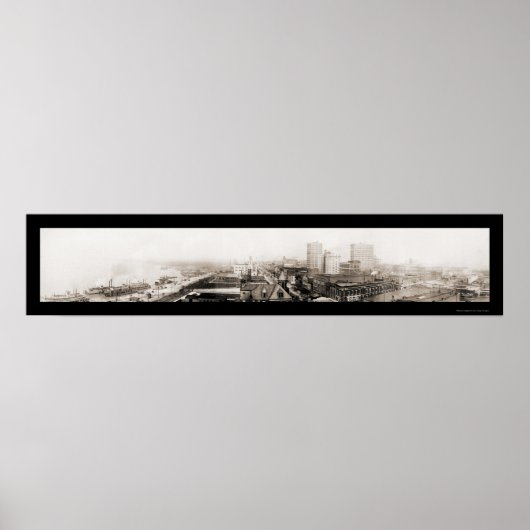 Paddlewheeler Memphis Foto 1910 Poster (Vorne)