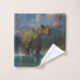 Paddling Brontosaurus & River Fun Badhandtuch Set