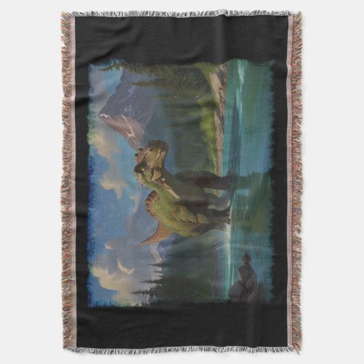 Paddling Brontosaurus & River Fun Decke (Vorderseite Vertikal)