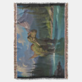 Paddling Brontosaurus & River Fun Decke (Vorderseite Vertikal)