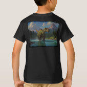 Paddling Brontosaurus & River Fun T-Shirt (Rückseite)