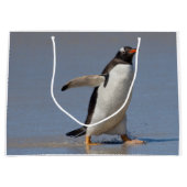 Paddling Gentoo Geschenktasche Große Geschenktüte (Vorderseite)