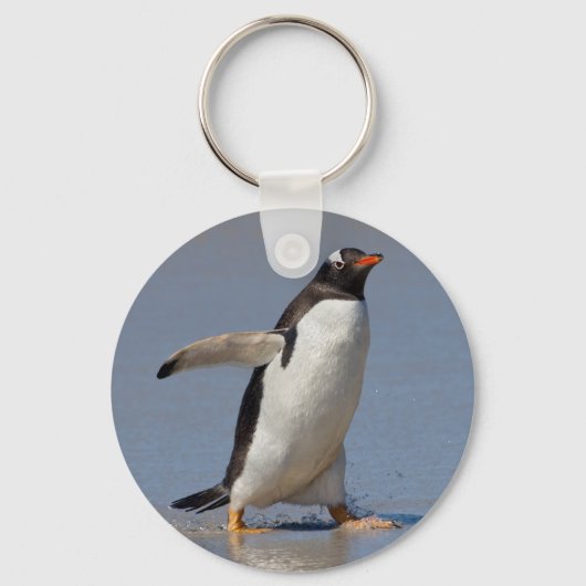 Paddling Gentoo Keyring Schlüsselanhänger (Vorderseite)