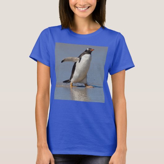 Paddling Gentoo T-Shirt (Vorderseite)