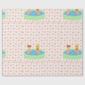 Paddling Pool Wrapping Paper Geschenkpapier (Flach)