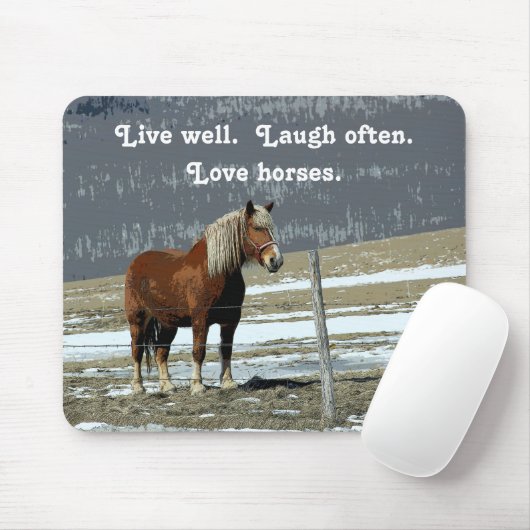 Paddock Mouse Pad - Pferdewechsel in Belgien Mousepad (Mit Mouse)