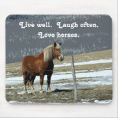 Paddock Mouse Pad - Pferdewechsel in Belgien Mousepad (Vorne)