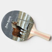 Paddock Pong Paddle Paddel von Belgien Tischtennis Schläger (Seitenansicht)