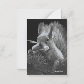 Paddy Cake, Eichhörnchen-Lesezeichen Mitteilungskarte (Rückseite)