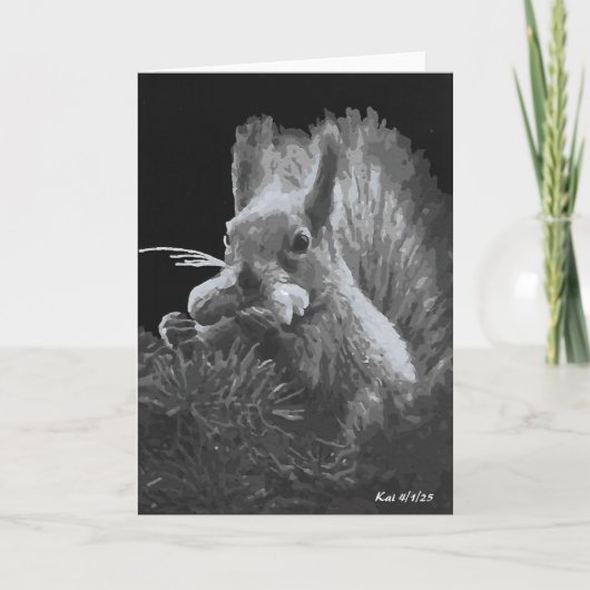 Paddy Cake, Eichhörnchenkarte Dankeskarte (Vorderseite)