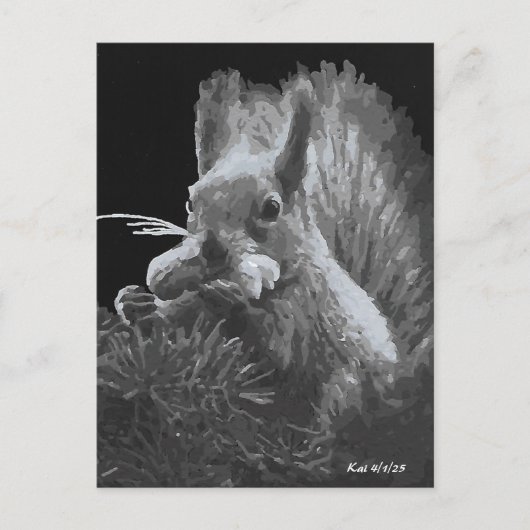 Paddy Cake, Squirrel Postkarte (Vorderseite)