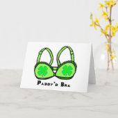 Paddy 'D Bra St. Patrick's Greeting Card Karte (Gelbe Blume)