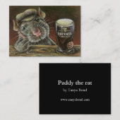Paddy die Drucke der Ratte ACEO Visitenkarte (Vorne/Hinten)