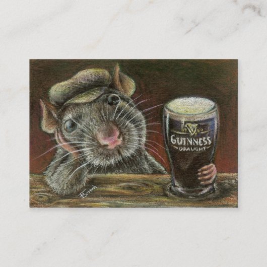 Paddy die Drucke der Ratte ACEO Visitenkarte (Vorderseite)