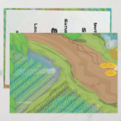 Paddy-Feld Einladung (Vorne/Hinten)