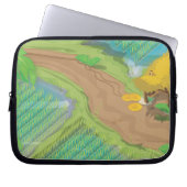 Paddy-Feld Laptopschutzhülle (Vorderseite)