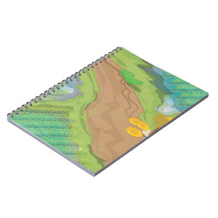 Paddy-Feld Notizblock