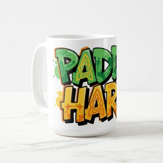 Paddy Hard St. Patrick's Day Kaffeetasse (Vorderseite Links)