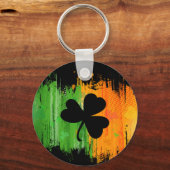 Paddy Ink Lucky Clovers dunkler Schlüsselanhänger (Vorderseite)