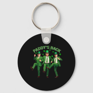 Paddy ist zurück Trump tanzt St. Patricks Day Lust Schlüsselanhänger