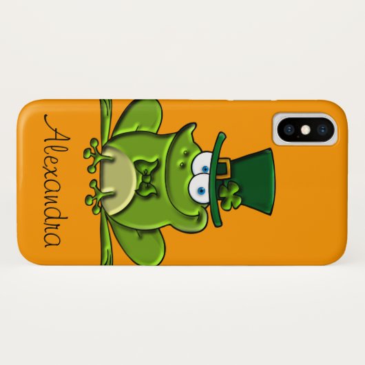 Paddy O'Frog Case-Mate iPhone Hülle (Rückseite (Horizontal))