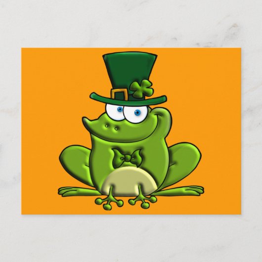 Paddy O'Frog Postkarte (Vorderseite)