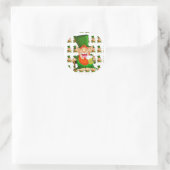 Paddy O'Party Runder Aufkleber (Tasche)
