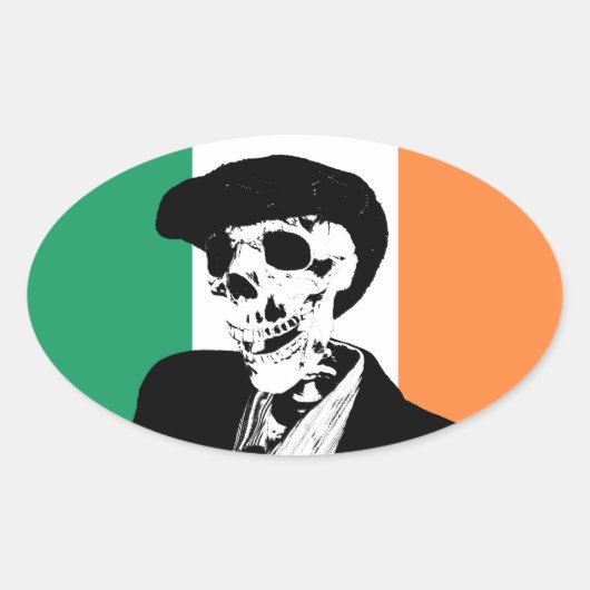 Paddy Pogue Small Window Oval Ovaler Aufkleber (Vorderseite)