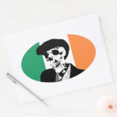 Paddy Pogue Small Window Oval Ovaler Aufkleber (Umschlag)