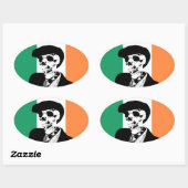 Paddy Pogue Small Window Oval Ovaler Aufkleber (Blatt)